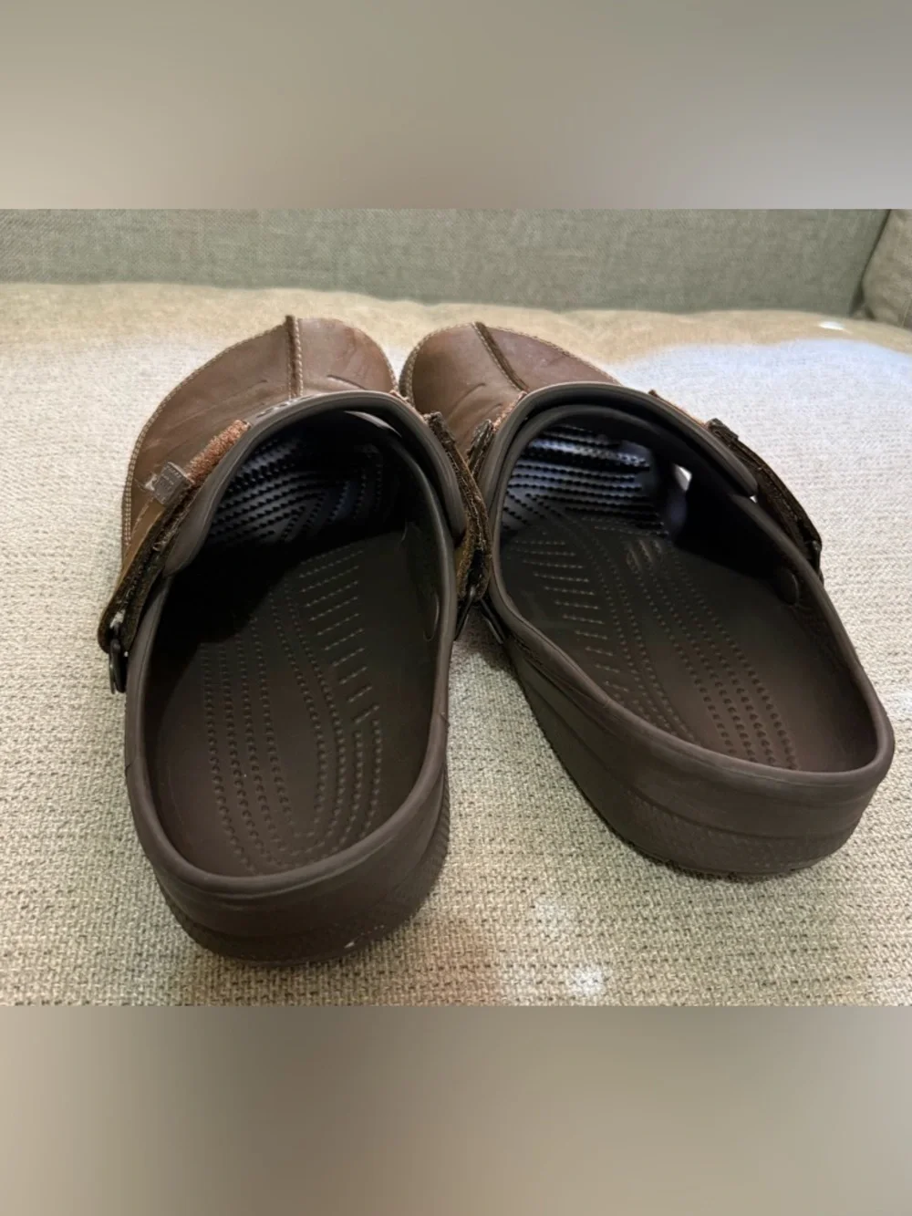 CROCS Men's Brown Slip-On Clog with Adjustable Strap